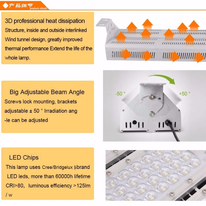 Waterproof Pendant Lamp Tri-Proof 100W Linear LED High Bay Light