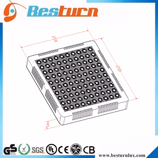 Lp Series 10 Гидропонная вертикальная система земледелия полного спектра Полный спектр цветущих батончиков Светодиодный светильник для выращивания растений в помещении